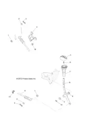 Polaris Shift Cable, Genuine OEM Part 7081855, Qty 1