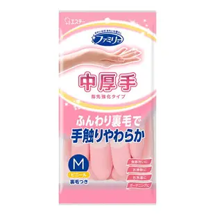 日本 ST雞仔牌 指尖強化 絨裡手套 中厚型 家用 清潔用 家事手套 防寒