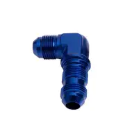 Aeroflow Brand 90 Degree Bulkhead An -12 AN Blue Finish Hose Fitting