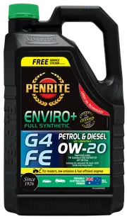 Penrite Enviro+ G4 0W-20 Engine Oil 5L - EPLUSG4FE005
