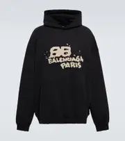 Balenciaga Logo cotton hoodie