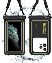 Azragon Waterproof Phone Pouch (7") - 1 Pack Universal Case for iPhone 16/15/14/13/12/11 Pro Max Plus, Samsung Galaxy S24/S23 Ultra,Pixel- 30m/100ft Deep Underwater Protection, Touch-Sensitive
