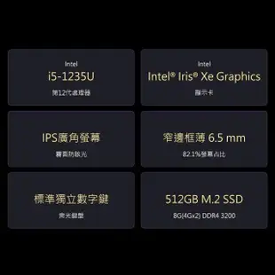 【HP 惠普】15吋 i5-1235U 輕薄筆電(超品15/8G/512G/W11)