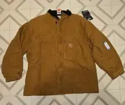 Carhartt Traditional Coat - 3x Tall (3XLT) Cotton Camel C26 211 NOS