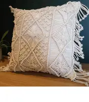 Macrame Cushion - Handmade Boho Chic Home Decor