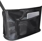 Poemtian Car Net Pocket Handbag Holder Large Capacity Car Purse Holder Between Seats Between Seats Organizer Universal Between Seats Back Storage Organizer for Purse,Bottle,Phone,Umbrella