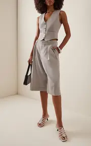 [SIMKHAI] Braided Leather Mules