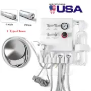 Portable Dental Turbine Unit 4 Hole with Weak Suction Work with Air Compressor