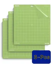 3-Pcs Standard Grid Cutting Mats for Cricut Maker Replacement Accessories 12x12