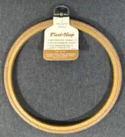 New 8in Wood grain Flex-Hoop Decorative Frame For Needlework And Craft Projects