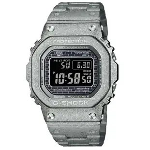 【CASIO 卡西歐】G-SHOCK 40週年限定 電波藍牙 太陽能 深層硬化 全金屬 百搭銀 GMW-B5000PS-1_43.2mm