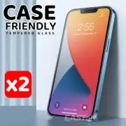 For iPhone 11 12 13 14 15 16 Pro Max XS XR PLUS Tempered Glass Screen Protector