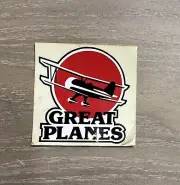 GREAT PLANES RC Aircraft Sticker VINTAGE LOGO Airplane Decal RARE