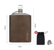 Pure Titanium Water Wine Coffee Tea Bottles Flasks Portable Outdoor Camping EDC
