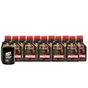 11L Motul 8100 X-CLEAN 5W40 Wix Racing Filter Motor Oil Change Kit API SN