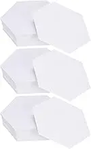 uxcell 300 Count Hexagon Paper Piecing Paper for Quilting, 1.5-Inch English Paper Piecing Template, Foundation Paper Pieces Patchwork Supplies for Quilting Sewing DIY Craft