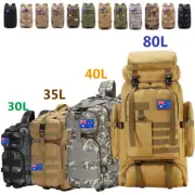 30L/40L/80L/100L Outdoor Military Tactical Backpack Rucksack Camping Hiking Bag