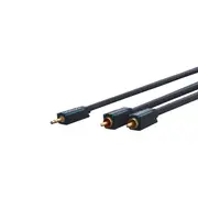 Clicktronic 3.5mm AUX to RCA Cable 7.5m (Black)