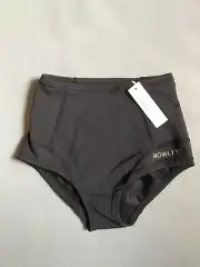 Cynthia Rowley High-Waisted Bikini Bottom XS 0 2 Black JCrew C7619