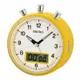 SEIKO 日本精工 嗶嗶聲 靜音 計時秒錶 倒數計時 鬧鐘(QHE114E)白/12X10.6cm