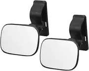 ERINGOGO Car Backseat Mirror Clip Adjustable Wide-angle Viewing Mirror for Rear-facing High-definition Reflection for Safe Driving Interior Use