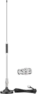 Binfu CB Radio Antenna 66cm 27Mhz Antenna with UHF PL259 &BNC Connector, 3 Meter Cable Compatible with Mobile CB Radios and Handheld CB Radios
