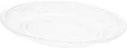 SHOWERORO Set of 2 Glass Plates Salad Serving Trays Stylish for Fruits Desserts Snacks and Breakfast Material