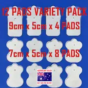 Health Herald XFT HiDow PainPod TENS compatible ELECTRODE 12 PADS VARIETY PACK