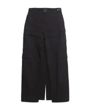 Balenciaga Apron Cargo Pants Skirt M black