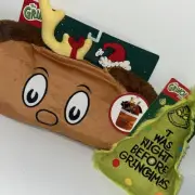 The Grinch Cat Crinkle Bag Pet Dog Max Grinchmas Crinkles Kicker Toy/214e
