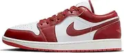 [Nike] Jordan Men's 1 Low White/Dune Red-Lobster-Sail (FJ3459 160), White/Lobster/Sail/Dune Red, 10