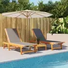 Sun Lounger Sofa Patio Day Bed Garden Outdoor Furniture Textilene vidaXL