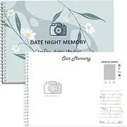 Date Scratch Off Souvenir Journal,Scratch Off Date Night Ideas Photo Album Book for Couples - Scratch Off Dating Night Games for Special Engagements Day