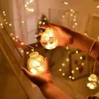 EU Plug Fairy Light Creative Ball Garland Lamp Atmosphere Light Indoor Outdoor