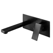 Bathroom Tap Mixer Basin Wall Taps Faucet Sink Brass Black Vanity WELS
