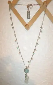 CHICO'S MERA BEAD & PEARL BALL LONG PENDANT NECKLACE NWT