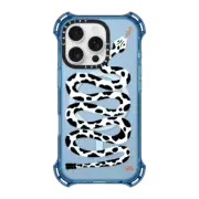 iPhone 16 Pro Bounce Case MagSafe Compatible Cow Print Snake by Kristina Micotti