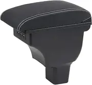 Armrest Box Central Console Storage Cup Holder PU USB for Nissan for Versa for Almera 2019 2020 2021 2022