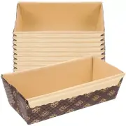 25 Pcs Cardboard Cake Tins Paper Tray Bread Loaf Pans Molds