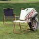 戶外便攜式克米特椅子 自駕旅行露營折疊椅 簡約釣魚靠背休閑椅