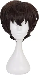 Hamish Dazai Osamu Wig Dazai Osamu Cosplay Wig with Wig Cap Heat Resistant Hair for Anime Cosplay for Festival, Holiday, Cosplay Party, Comic Exhibitions