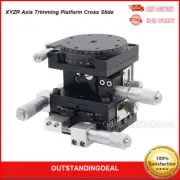 XYZR Axis Trimming Platform Cross Slide Guide Rail Manual Linear Stages os67