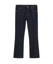 cropped low-rise bootcut jeans 27 Black