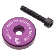 Wolf Tooth Ultralight Stem Cap with Integrated 5mm Spacer - 5mm Spacer, Raw