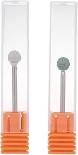 Labymos 2pcs Nail Drill Bits Pedi & Mani Ball Head Stone File Nail Art Tools Nail Supplies for Nail Beauty
