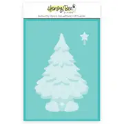 Honey Bee Grandma's Christmas Tree 3D Embossing Folder