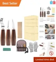 Versatile Whittling Sets with Knives, Blocks & Gloves for Creative Experiences