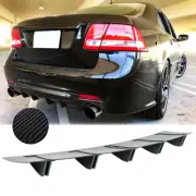 Carbon Fiber Rear Lip Bumper Diffuser 5 Shark Fins Splitter Kit For Saab 9-3 9-5 (for: Saab)