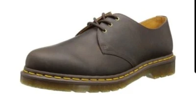 Dr Martens 1461 Brown Crazy Horse Lace Up Comfortable Unisex Shoes - Leather