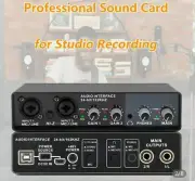 Audio interface USB Sound card professional recording dubbing Composing...